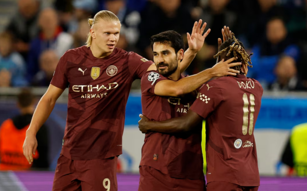 Manchester City Berhasil Amankan Tiga Poin Penting di Liga Champions Dengan Pesta Gol