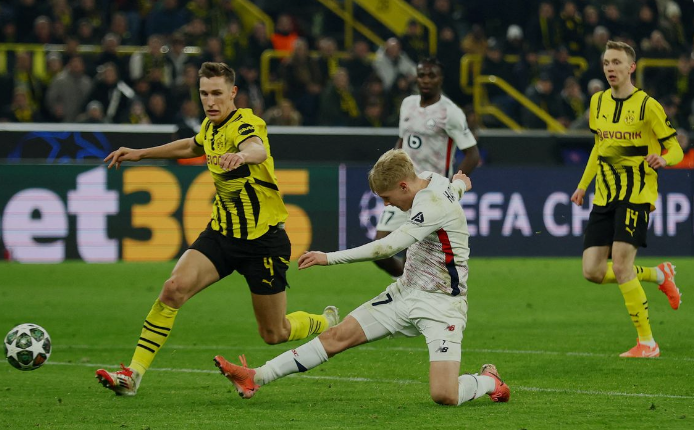 Liga Champions: Dortmund Ditahan Imbang Lille 1-1 Pada Leg Pertama Lewat Gol Haraldsson