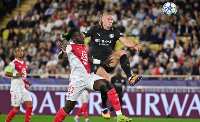 Haaland Dua Gol, Monaco Selamatkan Satu Poin Lewat Penalti Dier